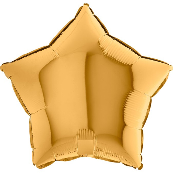 Globo Foil de Estrella de 46 Centímetros color Oro