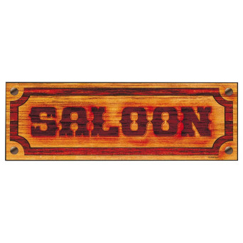 Cartel de Saloon de 78 x 26 Centímetros