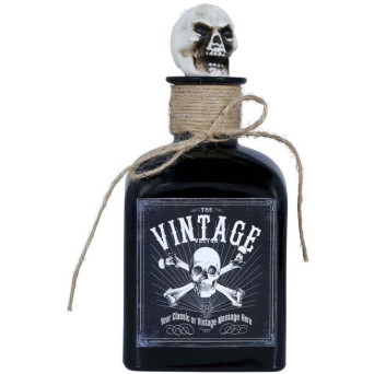 Botella de Veneno de 20 Centímetros con Calavera