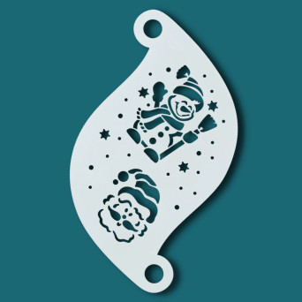 Plantilla de Amigos de Invierno para Pintacaras de Superstar