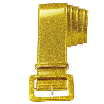 Cinturón de color Oro de 120 Centímetros con Purpurina 