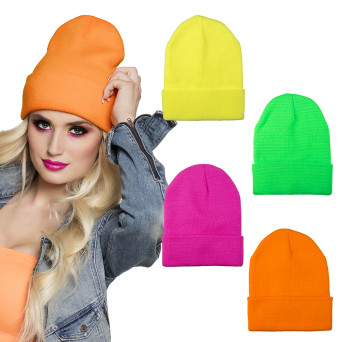 Gorro de color Neón Varios Colores para Adulto