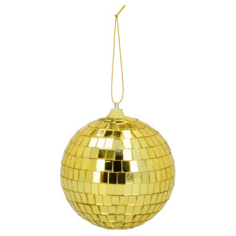 Bola de Disco 6 Unidades de 8 Centímetros de color Oro