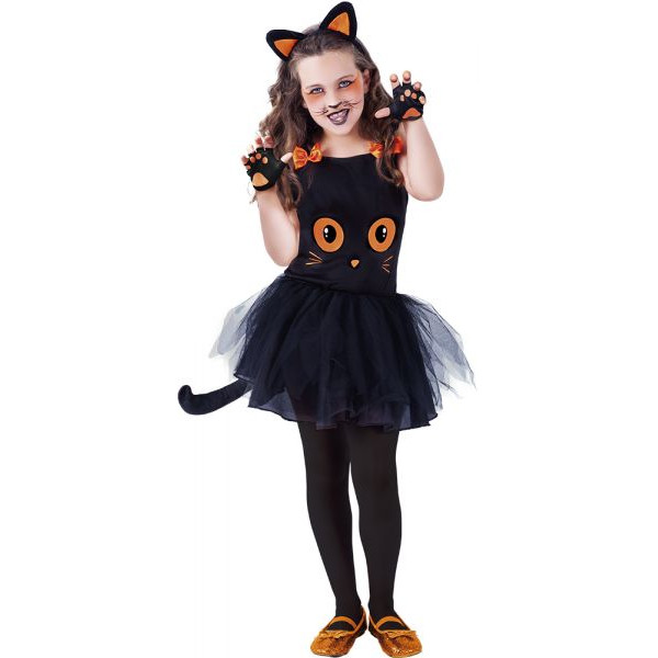 Disfraz de Gatita Tutuween de color Negro Infantil