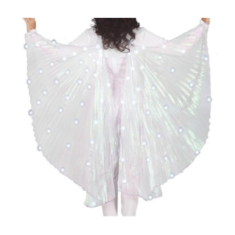 Capa Iridiscente de 140 Centímetros con Varillas y Luz