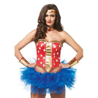 Set de Superheroína Estrella para Adulto