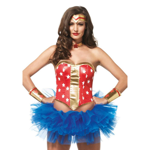 Set de Superheroína Estrella para Adulto