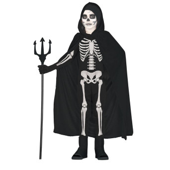 Capa de Terciopelo de color Negro de 100 Centímetros con Capucha