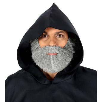 Barba Gris Tupida para Adulto