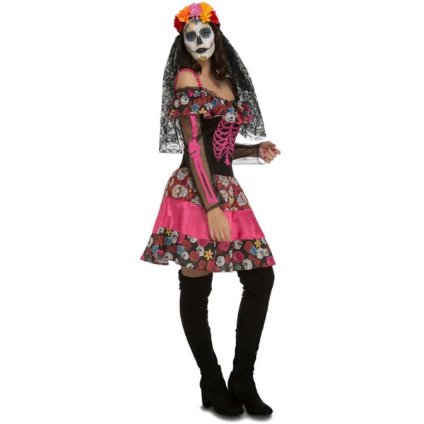 Disfraz de Catrina del Día de los Muertos Mexicano para Adulto