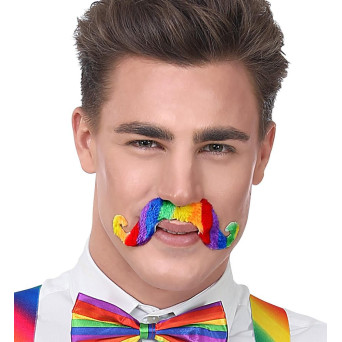 Bigote de Rainbow para Adulto