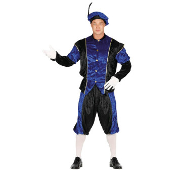 Disfraz de Paje Real de color Azul para Adulto