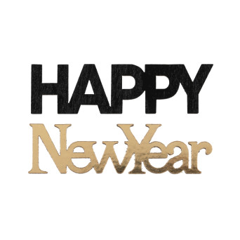 Cartel de Happy New Year 10 Unidades de 6 Centímetros