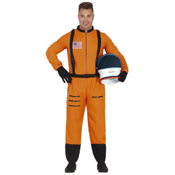 Disfraz de Astronauta de color Naranja para Adulto