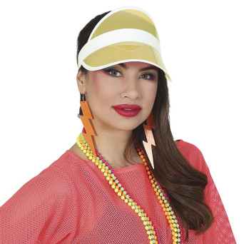 Visera Transparente de color Amarillo para Adulto