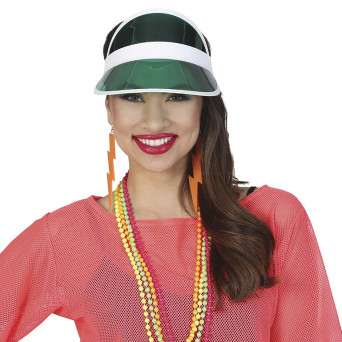 Visera Transparente de color Verde para Adulto