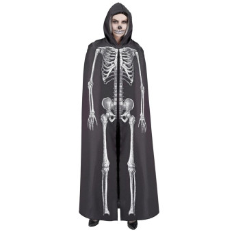 Capa de Esqueleto de 145 Centímetros con Capucha