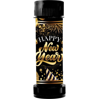 Bote de Líquido de Happy New Year para hacer Pompas de Jabón