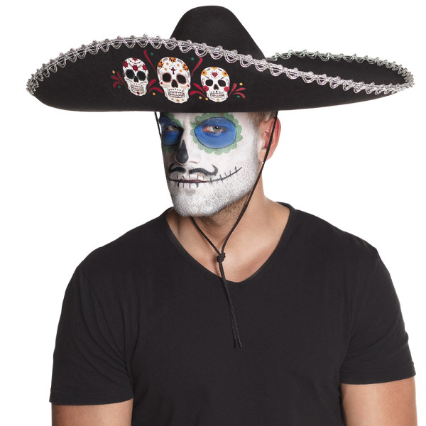 Sombrero de Mexicano Calavera para Adulto