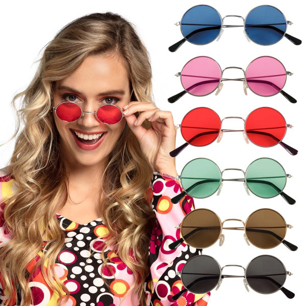 Gafas de Hippie Varios Colores para Adulto