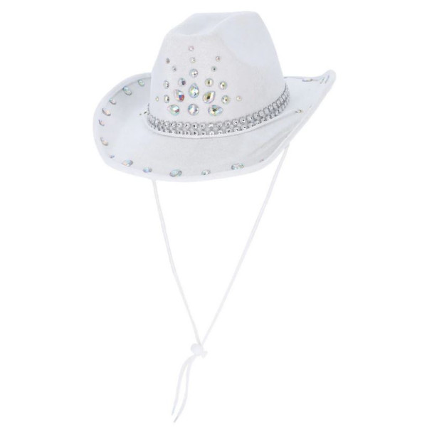 Sombrero de Vaquero de color Blanco para Adulto