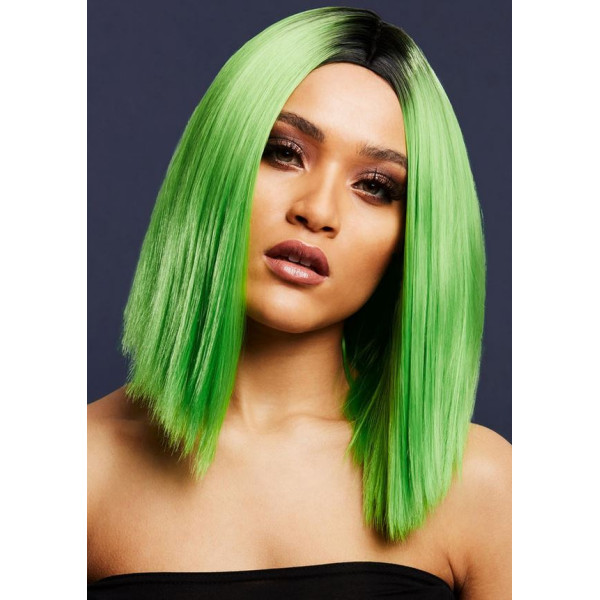 Peluca Verde Lima de Kylie Fever de 37 Centímetros para Adulto