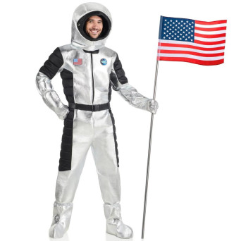 Disfraz de Astronauta de color Plata para Adulto