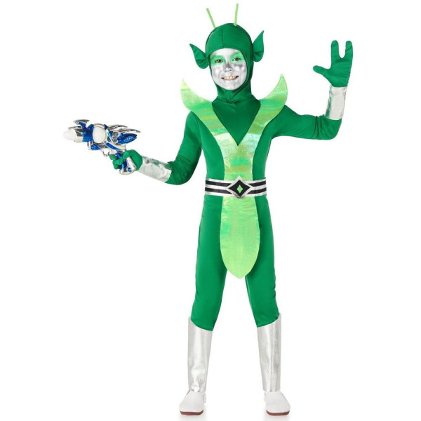 Disfraz de Alien de color Verde Infantil