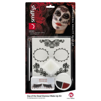 Kit de Maquillaje del Día de los Muertos Mexicano 