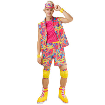 Disfraz de Patinador Multicolor para Adulto