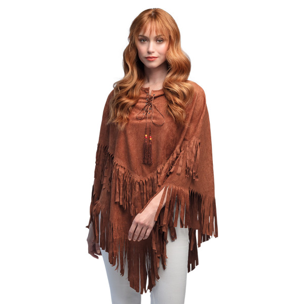 Poncho de Hippie Breeze para Adulto