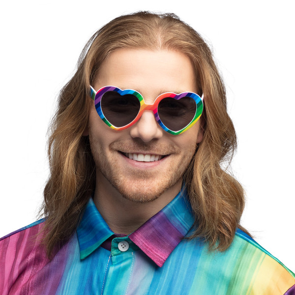 Gafas de Corazón Rainbow para Adulto