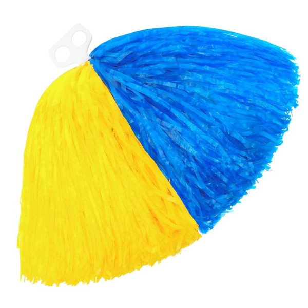 Pompón de color Azul y Amarillo