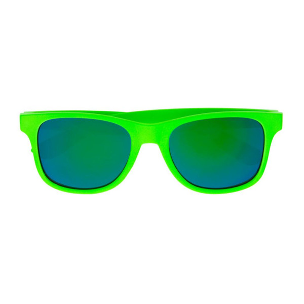 Gafas de los años 80´s de color Verde Neón para Adulto