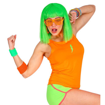 Camisa sin Mangas de color Naranja Neón para Adulto