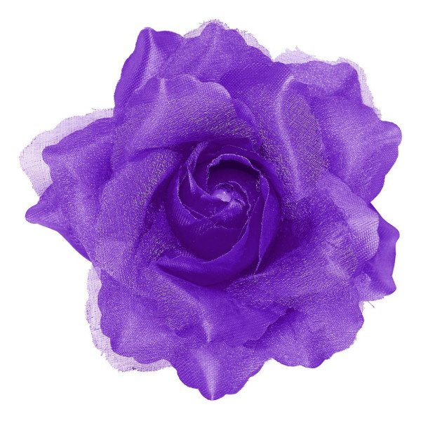 Pinza de Pelo en forma de Rosa de color Violeta