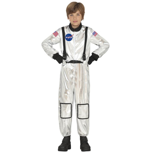 Disfraz de Astronauta de color Plata Infantil