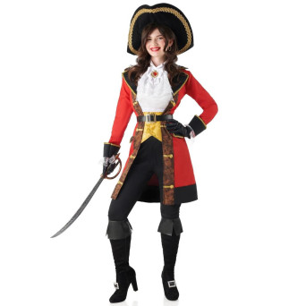 Disfraz de Capitana Pirata Hook para Adulto