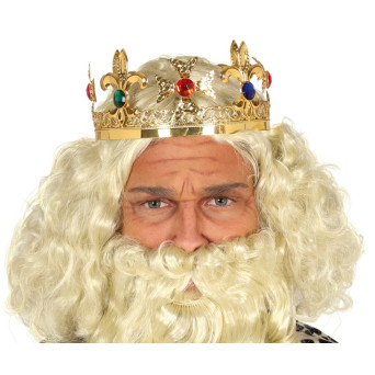 Corona de Rey de color Oro para Adulto