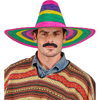Sombrero de Mexicano Multicolor de 50 Centímetros para Adulto