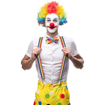 Tirantes de Payaso Multicolor para Adulto