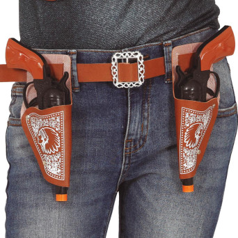 Cartuchera 2 Unidades con Pistolas de 20 Centímetros