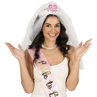 Velo de Novia Corazón Bride to Be para Adulto