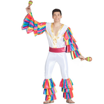 Disfraz de Rumbero de color Blanco para Adulto