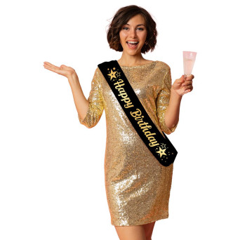 Banda de Happy Birthday para Adulto