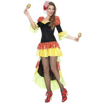 Disfraz de Rumbera Salsa para Adulto