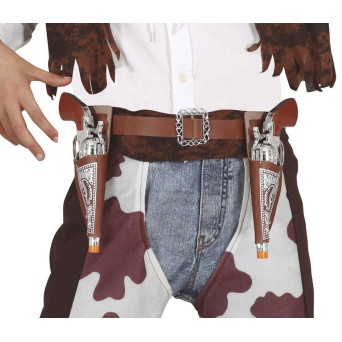 Cartuchera Doble con Pistola de 20 Centímetros