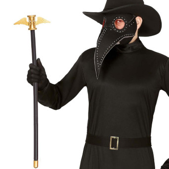 Bastón de Reloj de Arena con Alas de 100 Centímetros