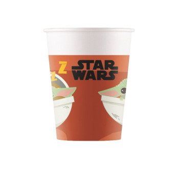 Vaso de Star Wars Mandalorian 8 Unidades de 200 Mililitros