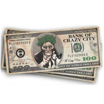 Billetes de Joker Mr Smile de 6 x 15 Centímetros